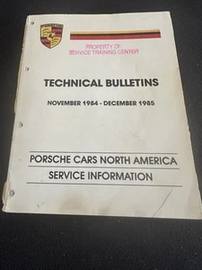 1985 Porsche 911 Carrera 928 Technical Bulletin Orig Service Info Manual Book B - Picture 1 of 12