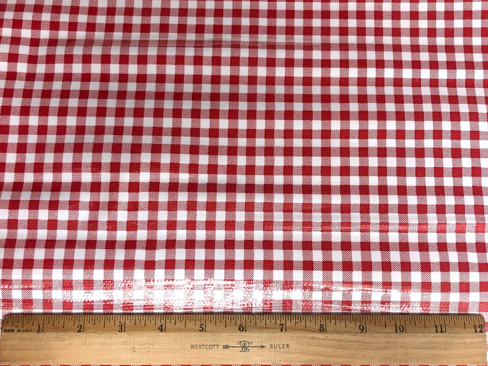 Gingham Picnic Check Oilcloth - Variety of Colors Available Sold by The Yard - Image 1 of 1
