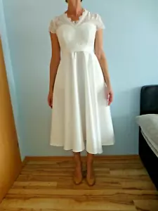 Hochzeitskleid, Konfi, Standesamt Gr.S. neu mit Etikett - Bild 1 von 5