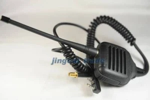 Speaker Mic for Kenwood Puxing Wouxun Baofeng Quansheng Ham Radio with Antenna - Picture 1 of 3