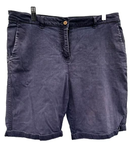 Joules Shorts size 14 blue W34" cotton blend womens - Picture 1 of 6