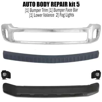 Kit de parachoques delantero cromado y luces antiniebla para Ford F-250 Super Duty 2011-2016 y 350 Foto 1 de 4