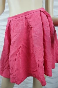 WITCHERY pink ribbed high waisted pleated A-line full skirt size 12 EUC - Picture 1 of 5