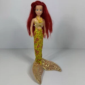 90s The Little Mermaid Ariel Cool Fin Fashions Yellow Set Tail Top OUTFIT ONLY - Picture 1 of 4