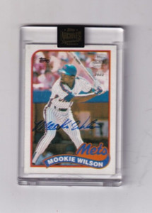 2022 MOOKIE WILSON  TOPPS ARCHIVES  AUTO/AUTOGRAPH 67/99  1986   NEW YORK METS