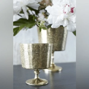 Accent Decor Contessa Compote Flower Vase Wedding Centerpiece mercury glass - Picture 1 of 6