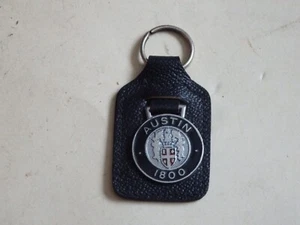 AUSTIN 1800 KEYRING CHROME LEATHER ENAMEL - Picture 1 of 1