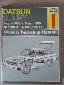 DATSUN SUNNY, 1978-80, 1171/1397cc HAYNES WORKSHOP MANUAL - Picture 1 of 1