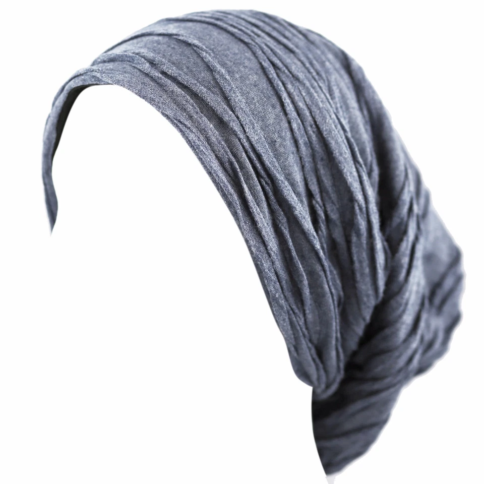 Beanie шляпа - зимняя шляпа унисекс мешковатые морщинистый сутулиться флисовая подкладка Beanie 2800 - Изображение 1 из 4