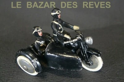 METALLIX. SIDE-CAR POLICE GENDARMERIE. (taille Quiralu) - Photo 1/4