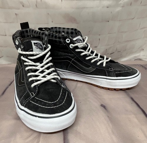 Scarpe da skate alte Vans Sk8 Hi MTE sneakers uomo 5 5 grigio scuro scamosciato tela