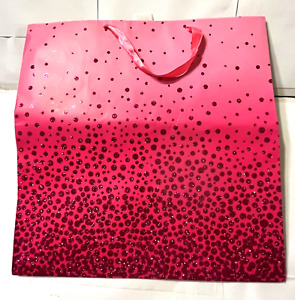 Hallmark Glitter Cadeau Bolsa Polka Dot XL Gift Bag Size L 15" Pink/Re 3KFB 2324