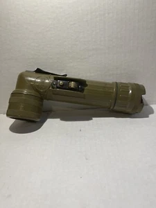 U.S MILITARY ISSUE ANGLE HEAD FLASHLIGHT FULTON MX-991/U OD GREEN U.S.A MADE - Picture 1 of 12