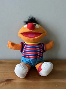 Jim Henson Sesame Street Giggling Vibrating Ernie 1998 Plush Soft Toy - Picture 1 of 10