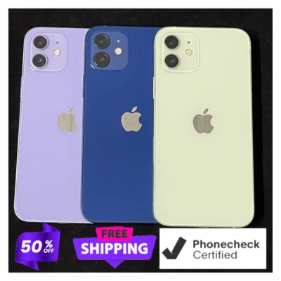 Apple iPhone 12 64GB 128GB 5G Unlocked Verizon AT&T Good 6.1" XDR Display - Image 1 of 4