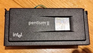 PROZESSOR CPU INTEL PENTIUM II 350MHZ SL2WZ SLOT 1 KÜHLER 3-PIN 512MB CACHE - Bild 1 von 3