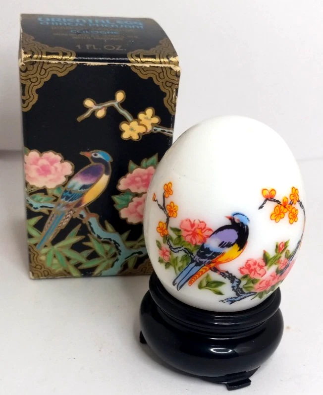 Avon Oriental Egg 1970 faisán chino pájaro del paraíso Colonia 1 fl. oz. completo Foto 1 de 1