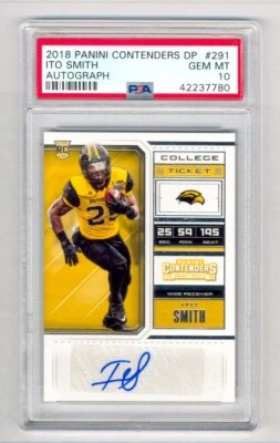 ITO SMITH 2018 CONTENDERS DRAFT PICKS COLLEGE TICKET ROOKIE AUTO PSA 10 GEM MINT - Image 1 of 2