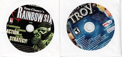 Tom Clancy's Rainbow Six and Battle For Troy Pc New XP 2 Great Fun Games For All - Image 1 of 2