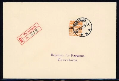 Islas Feroe 1940 Scott# 6 cubierta de primer día extremadamente escasa con certificado de Wowern⚡ Foto 1 de 3