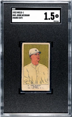 John Mcgraw 1923 W515-1 45 - SGC 1,5 HOF Foto 1 de 2