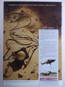 9/1990 PUB ROYAL ORDNANCE 105 MM LIGHT GUN FRONDE ORIGINAL ANZEIGE - Bild 1 von 1