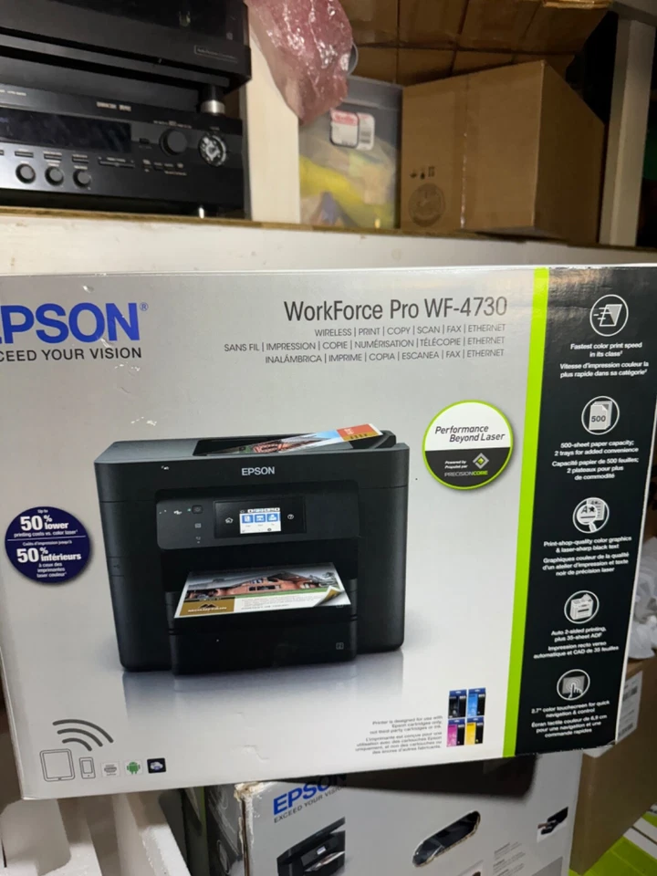 Epson WorkForce Pro WF-4730 All-In-One InkJet Printer (C11CG01201) - Image 1 of 1