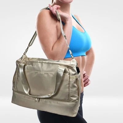 Sports Gym Bag for Women and Men Travel Duffel Bag Overnight Shoulder Carry On - Image 1 of 4