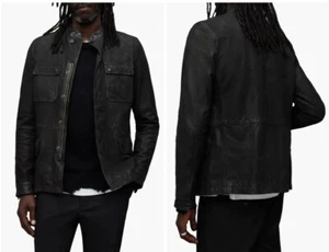 AllSaints Herren Lederjacke schwarz Forter Größe Extra Small XS All Saints - Bild 1 von 9