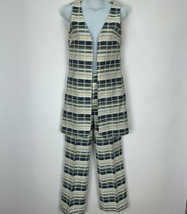 size SM,ML,LXL Vintage 1940s 1950s Style Color Block Corduroy \u201cLil\u201d Limited Edition Suit Dress2 pc Set Skirt and Vest