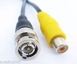 1pc 1M/3ft Coax Jumper Test Cable BNC Male to RCA Female Phono for CCTV Cameras - Picture 1 of 4