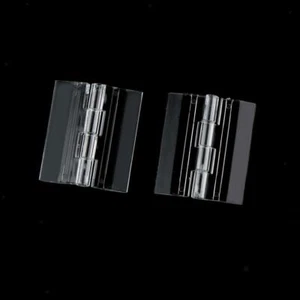 2-part Lucite Hinge Made of Clear Acrylic (45 X 38 Mm) - Picture 1 of 5