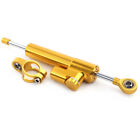 Gold Steering Damper Motorcycle Stabilizer Linear Reversed Safety Control
