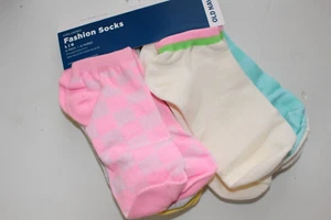 Old Navy No Show Socks Size L 3-5 Girls NEW NWT Pack 6 Lot unisex boys - Picture 1 of 2