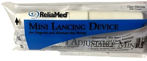 RELIA MED Mini Lancing Device 6 Depth Set for Fingertip & Alternate Site Testing - Picture 1 of 5