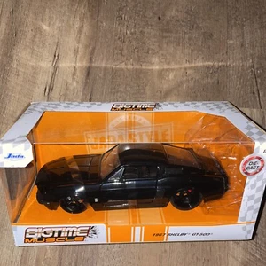 Jada Toys 2021 Big Time Muscle Black 1967 Ford Mustang Shelby GT500 - Picture 1 of 5