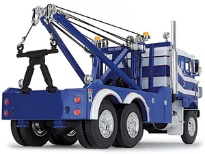 1953 Kenworth Bullnose Heavy-Duty Holmes Wrecker Tow Truck Rich Blue and White 1 - Picture 1 of 1