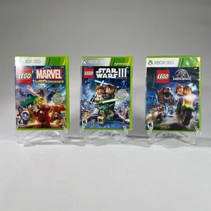 Microsoft XBox 360 LEGO Jurassic World, Marvel Super Heroes, Star Wars III  - Picture 1 of 7