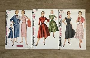1950s Simplicity Sewing Patterns Lot Dress Jacket Size 13 14 Bust 31 32 UNCUT - Picture 1 of 2