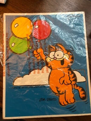 Vintage Playskool Wooden Puzzle Bye Jon Garfield 1978 Garfield Puzzle Vintage 70 - Image 1 of 4