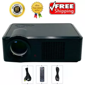 HTP LED-33 LCD Projector Home Theater Full HD 1080p HDMI w/Bundle - Picture 1 of 8