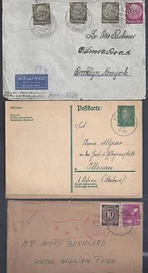 GERMANY TO US 1940's 50's COLLECTION OF 13 COMMERCIAL COVER PRE & POST WAR ALMOS - Picture 1 of 1