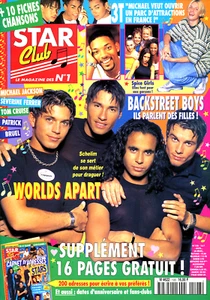 Magazine STAR CLUB n°108, WORLDS APART, Nick CARTER, SPICE GIRLS, 90210, BSB, 3T - Imagen 1 de 2
