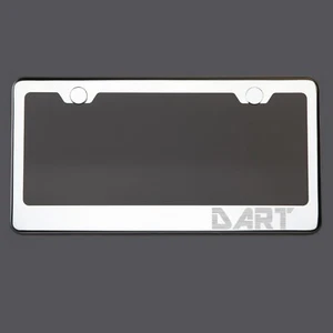 Espejo Cromado Placa Marco DART Grabado Láser Metal Tornillo Tapa - Imagen 1 de 8