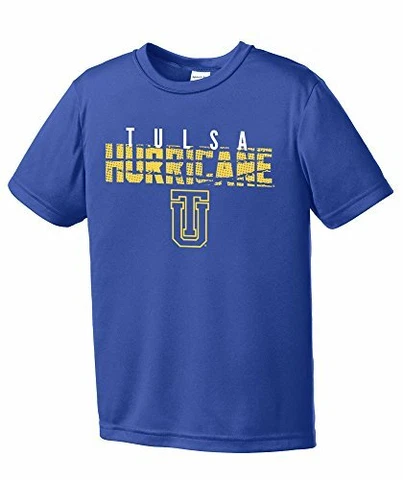 NCAA Tulsa Golden Hurricane Youth Boys Destroyed Short sleeve Polyester Compe Cover