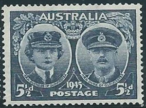 1945 5 1/2d 'Inauguration of the Duke of Gloucester to GG Aust' Stamp:Wmk II:MUH - Picture 1 of 2