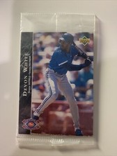 1995 Upper Deck Post Cereal Devon White Card Sealed cut in Wrapper Blue Jays