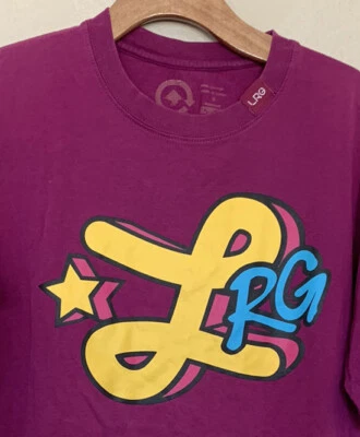 Lifted Research Group LRG Men’s Star Logo Pink Shirt Size S - Imagem 1 de 4