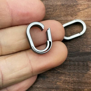 Outdoor TC4 TitaniumBelt Key Chain Carebiner Pendant Connector Buckle EDC Tool - Picture 1 of 17