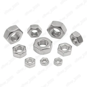 Dadi esagonali in acciaio inox 316 DIN934 dadi esagonali M3 M4 M5 M6 M8 M10 M12 M14 M64 - Foto 1 di 5